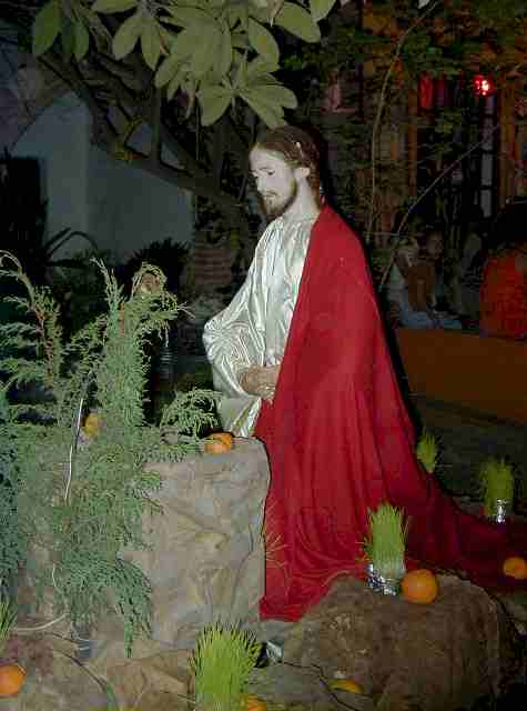 Jesucrito en el camerin de la Santa Casa